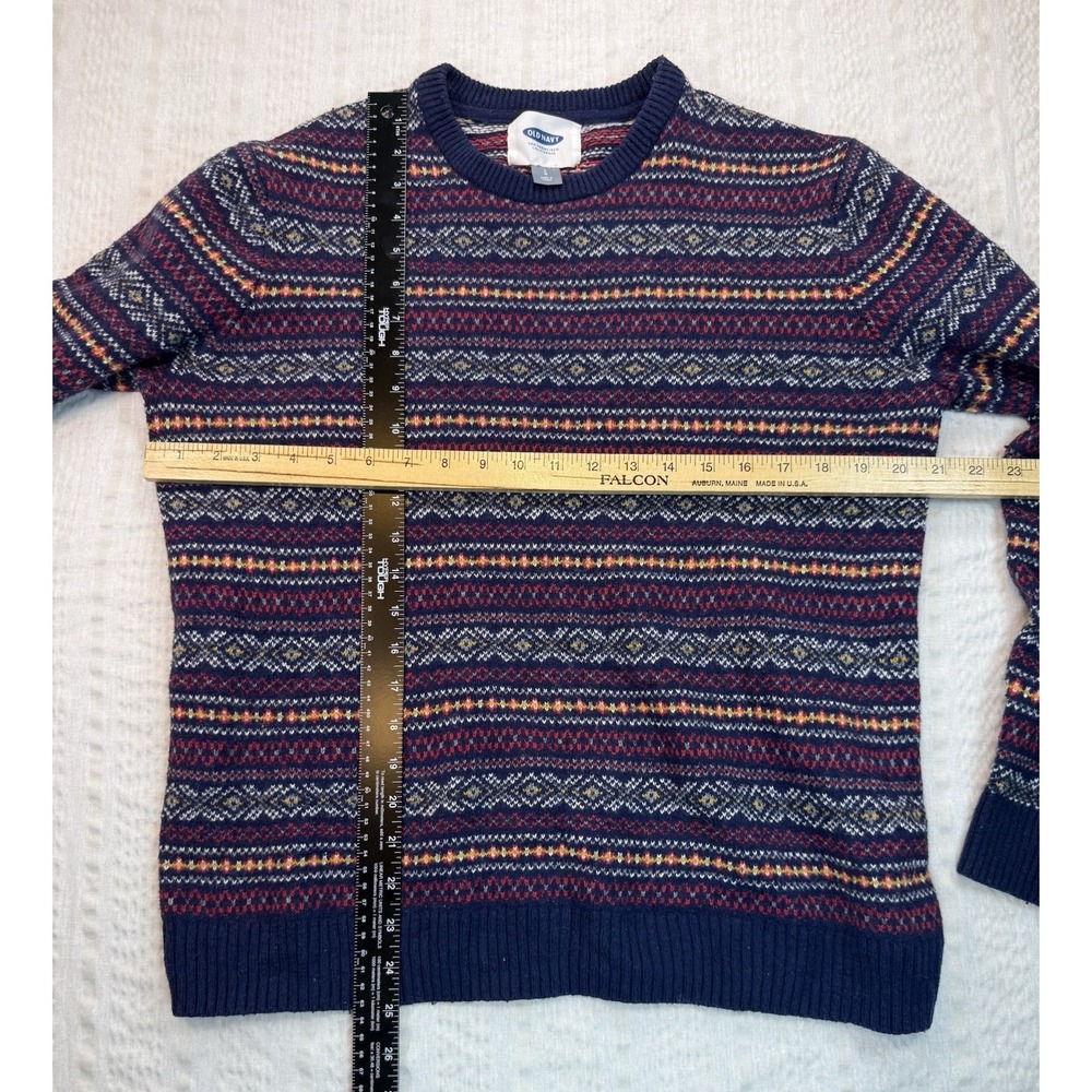 Old Navy‎ Fair Isle Sweater Womens Large Wool Blend Nordic Cozy Winter